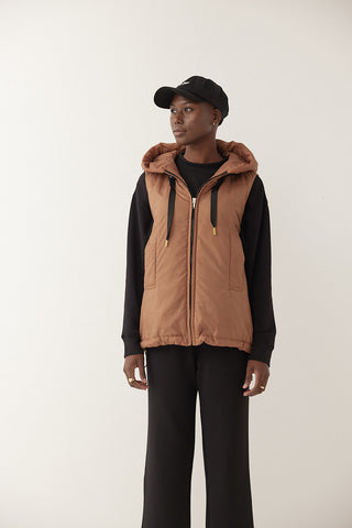 The Hooded Vest - Copper