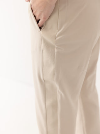 The Pant with Tuxedo Stripe - Sand